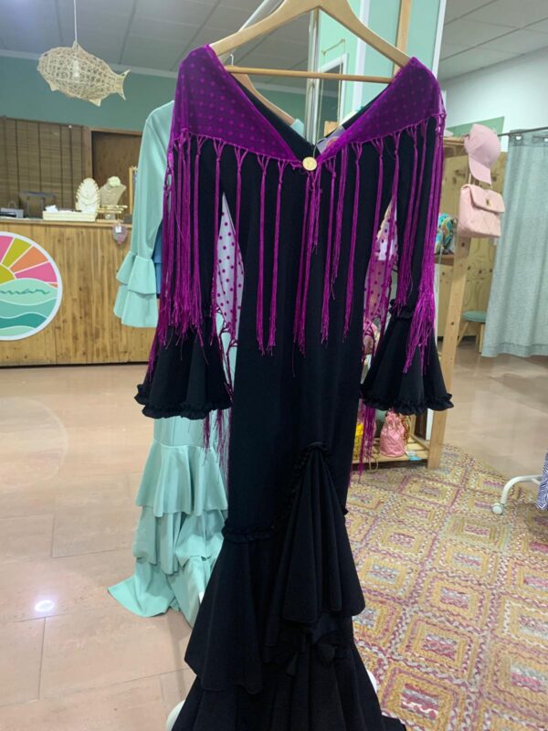 Mantón Plumeti Buganvilla
