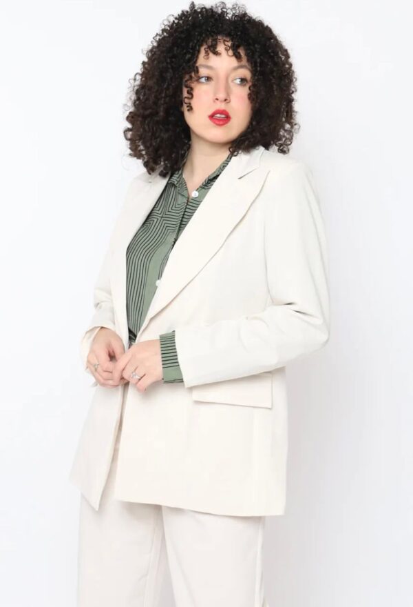 Chaqueta Traje Old Money Beige - Imagen 3