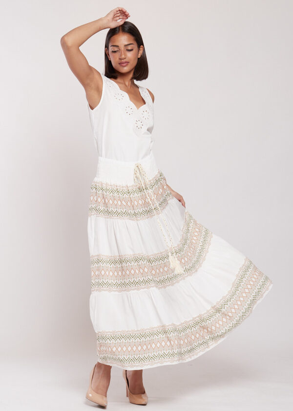 Falda Azteca Larga